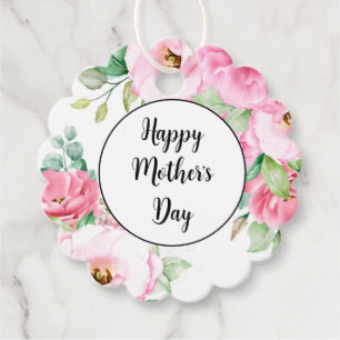 Gift Tag Pink Floral Mother's Day