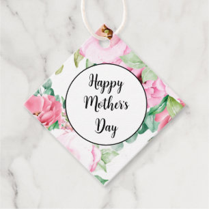 Gift Tag Pink Floral Mother's Day