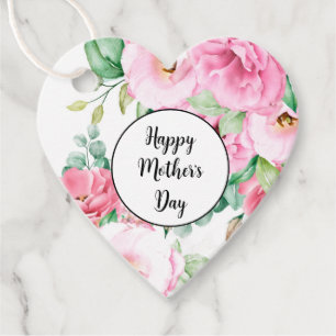 Gift Tag Pink Floral Mother's Day