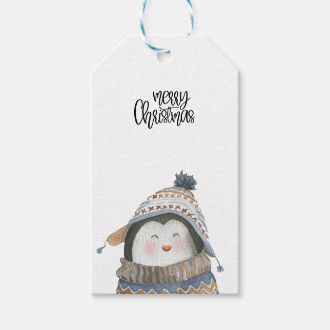 Gift Tag (Set of 10 pcs) - Penguin (Front)