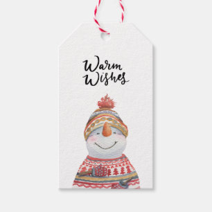 Gift Tag (Set of 10 pcs) - Snowman