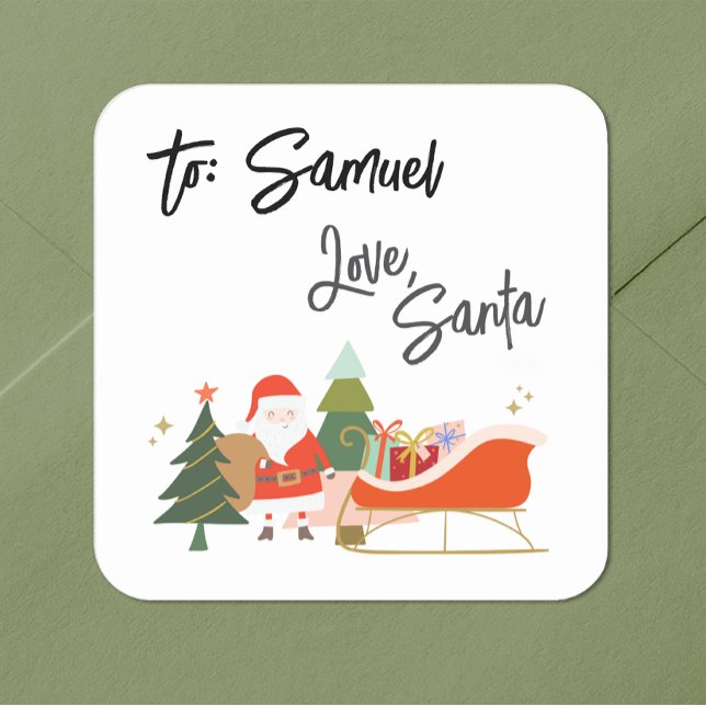 Gift Tag Sticker from Santa (Creator Uploaded)