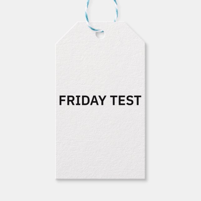 Gift Tag with Blue & White Twine (Front)