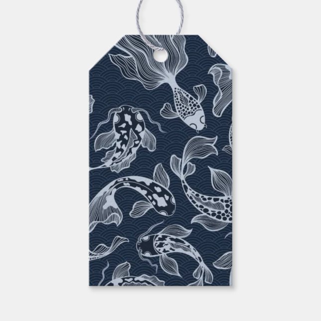 Gift Tag with Fish & Marine Life | Ocean-Inspired  (Front)