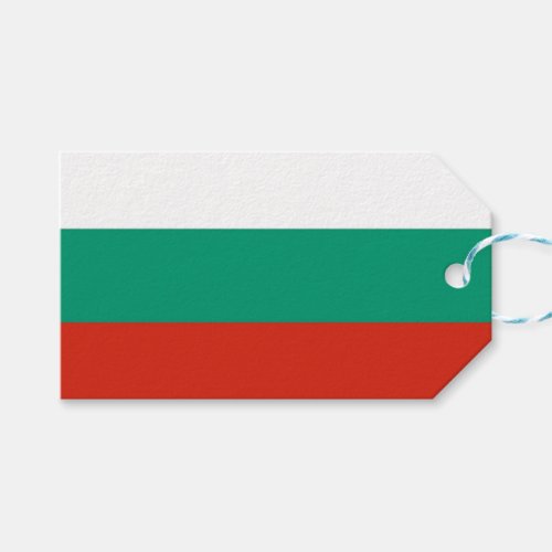 Gift Tag with Flag of Bulgaria