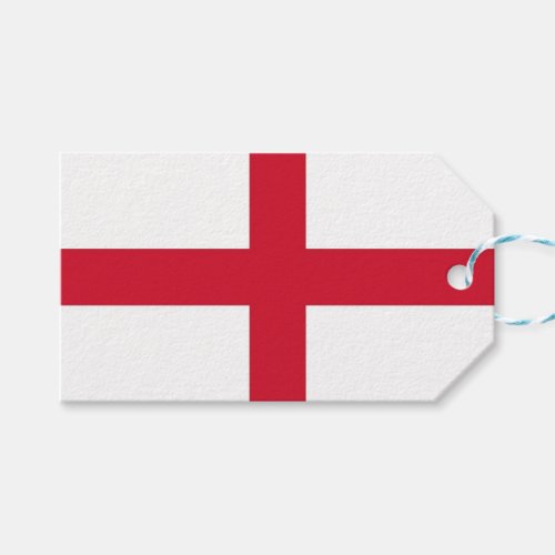Gift Tag with Flag of England United Kingdom