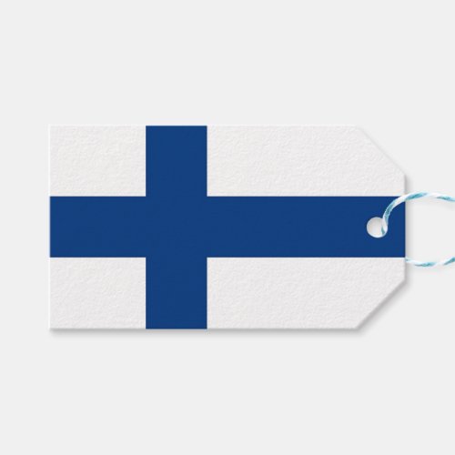 Gift Tag with Flag of Finland