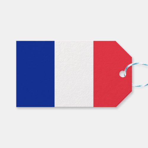Gift Tag with Flag of France