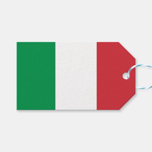 Gift Tag with Flag of Italy
