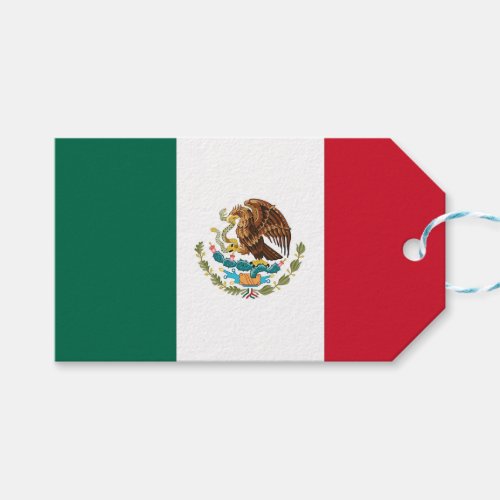 Gift Tag with Flag of Mexico