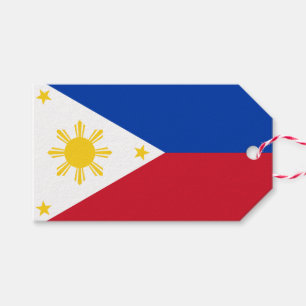 Gift Tag with Flag of Philippines