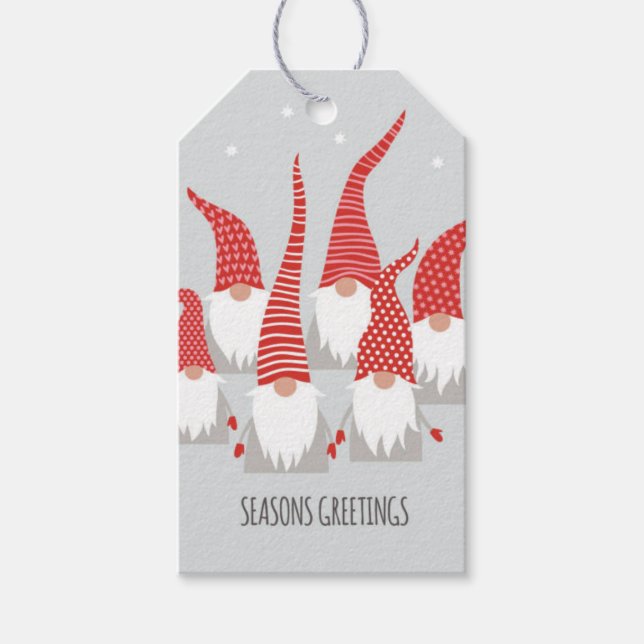 Gift Tags - Christmas Gnomes (Front)