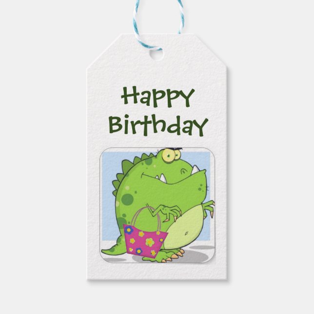 Gift Tags - Dino Happy (Front)