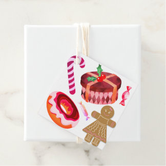 Gift Tags, Donuts, Gingerbread Girls, Candy Canes Favor Tags