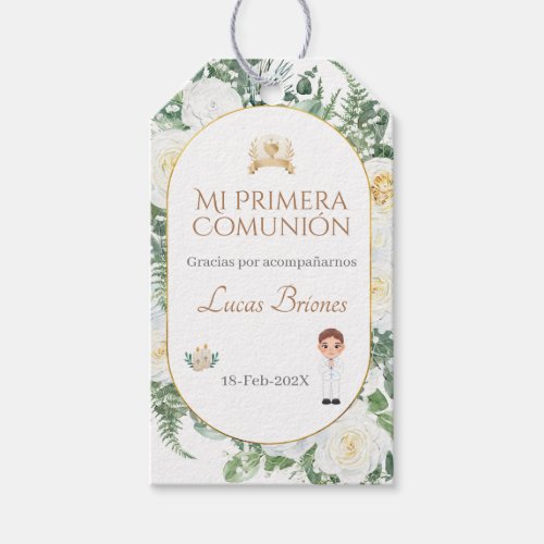 Gift Tags For Boys First Communion