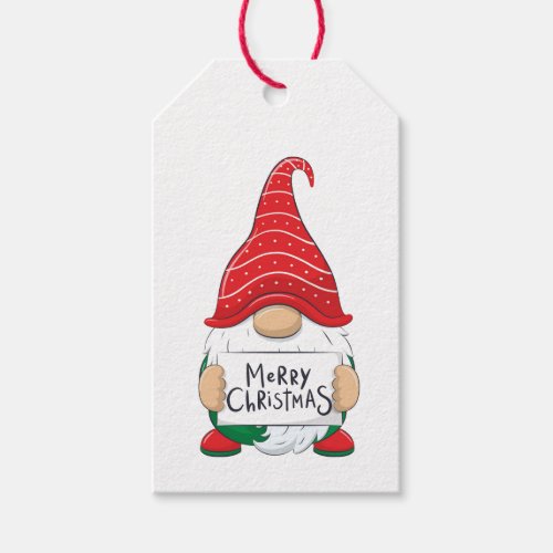 Gift Tags __ Merry Christmas Gnome