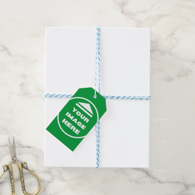 Gift Tags - Personalized - Add Image / Text  (With Twine)