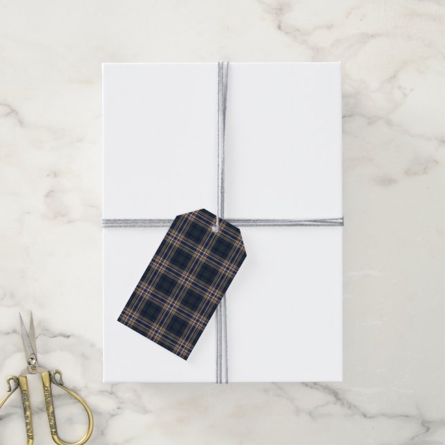 Gift Tags - Scottish Tartan (With Twine)