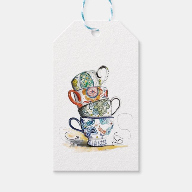 Gift Tags - Vintage Teacups (Front)