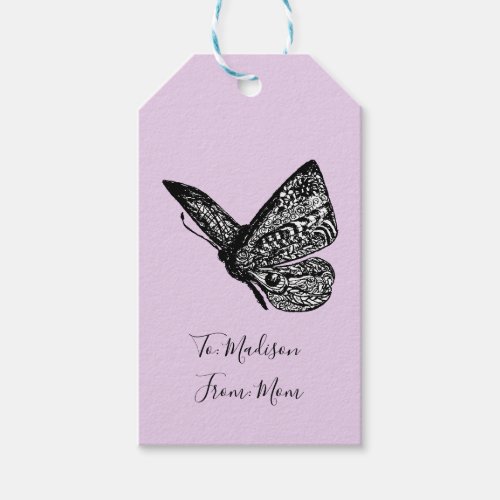 Gift Tags with beautiful embellished butterfly