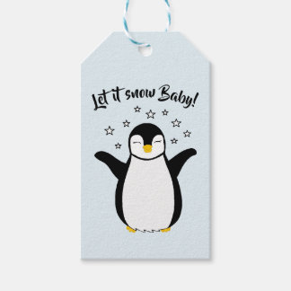 Gift tags with cute Penguin Baby
