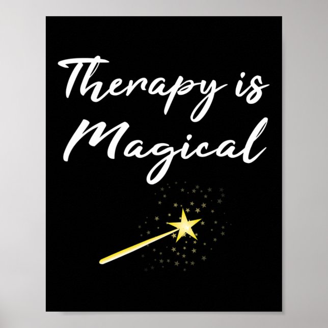 Gift Therapy Is Magical Mental Health Professional Poster (Front)