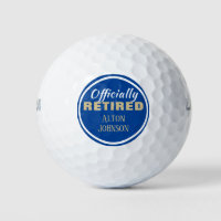 Gift this! Retiree's custom Golf Balls