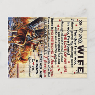 Gift To Family To My Husband Letter Design Announcement Postcard