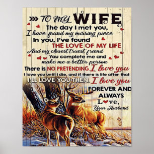 Gift To Family   To My Husband Letter Design   Poster