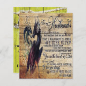 Gift To My Husband, Love Quotes Letter (Front/Back)