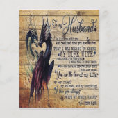 Gift To My Husband, Love Quotes Letter (Front)