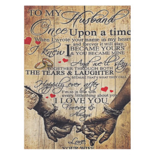 Gift To My Husband Lovely Husband Letter Tablecloth