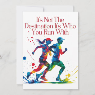 Gift Valentine’s Day for Fitness, Couple Running Holiday Card