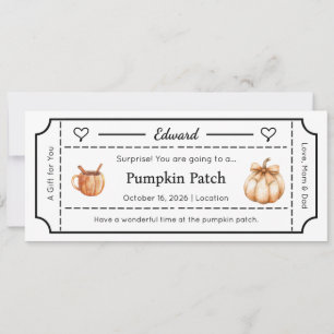Gift Voucher, Custom Gift Card Ticket