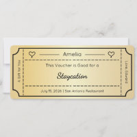 Gift Voucher, Custom Gift Ticket Card