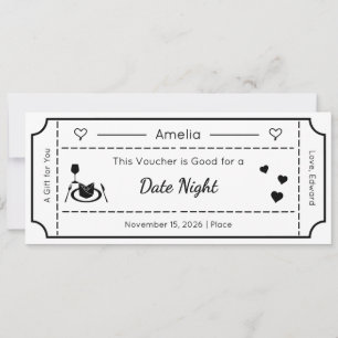 Gift Voucher, Custom Gift Ticket Card