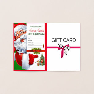 gift voucher foil card