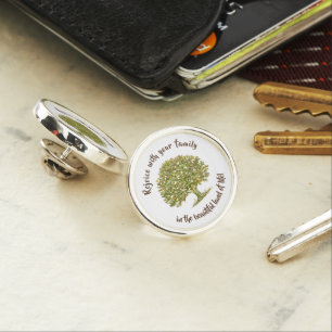 Gift with Family tree Suit Accessory family quote Lapel Pin