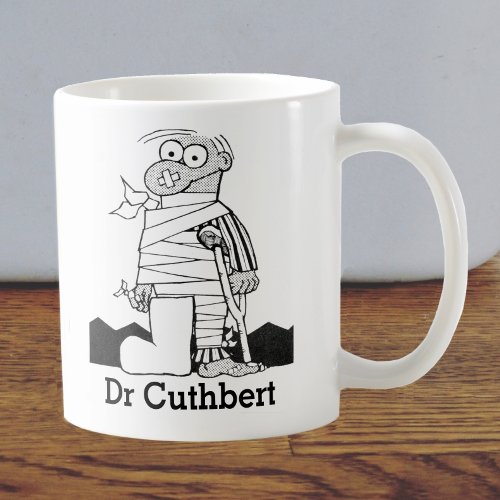 Gift with Name for a Doctor _ Man in Bandages Coffee Mug