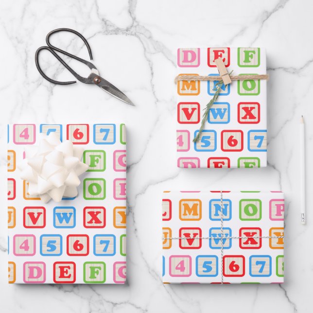 Gift wrap baby and children colorful (Front)