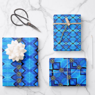Gift Wrap Blue Himalayan Poppies