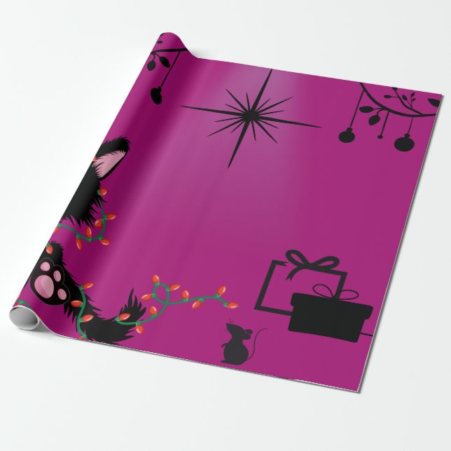 Gift Wrap - Cat Theme - Gatito Cat (Unrolled)