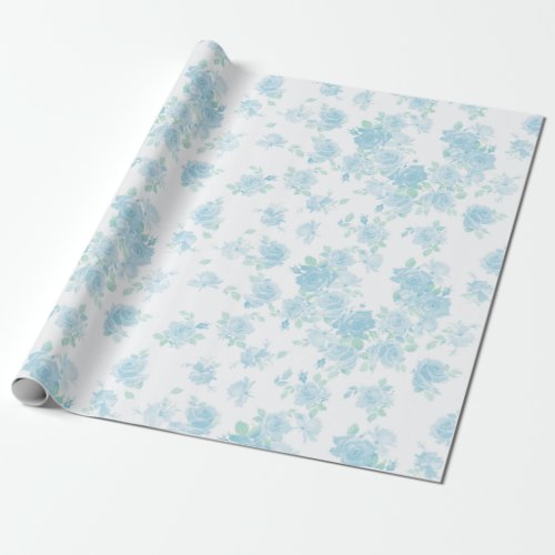 Gift Wrap in Elzbieta aqua basil