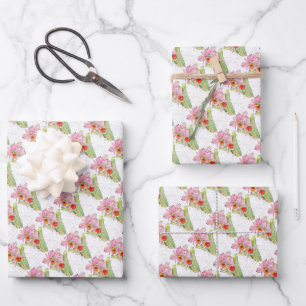 Gift Wrap Paper Sheets - Pink Orchid