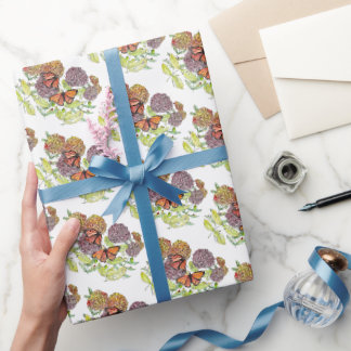 Gift Wrap Roll - Monarch Butterflies