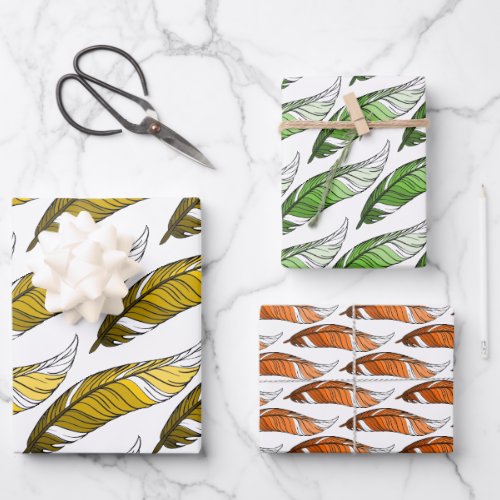 Gift Wrap Set _ Feathers