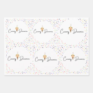 Gift wrap sheets Birthday Girl Vanessa Vanilla