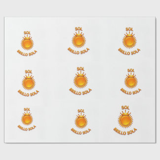 Gift Wrap with Sol Brillo Sola Logo | Wrapping