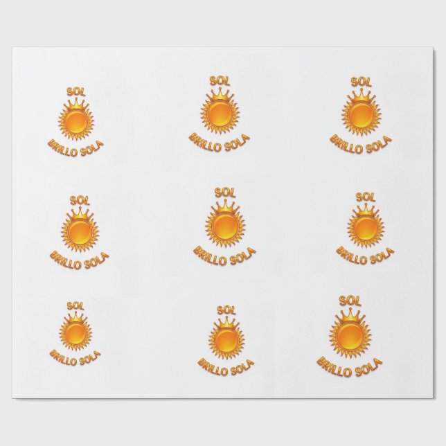 Gift Wrap with Sol Brillo Sola Logo | Wrapping (Flat)