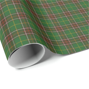 gift wrap Wrapping Paper Green Newfoundland Tartan